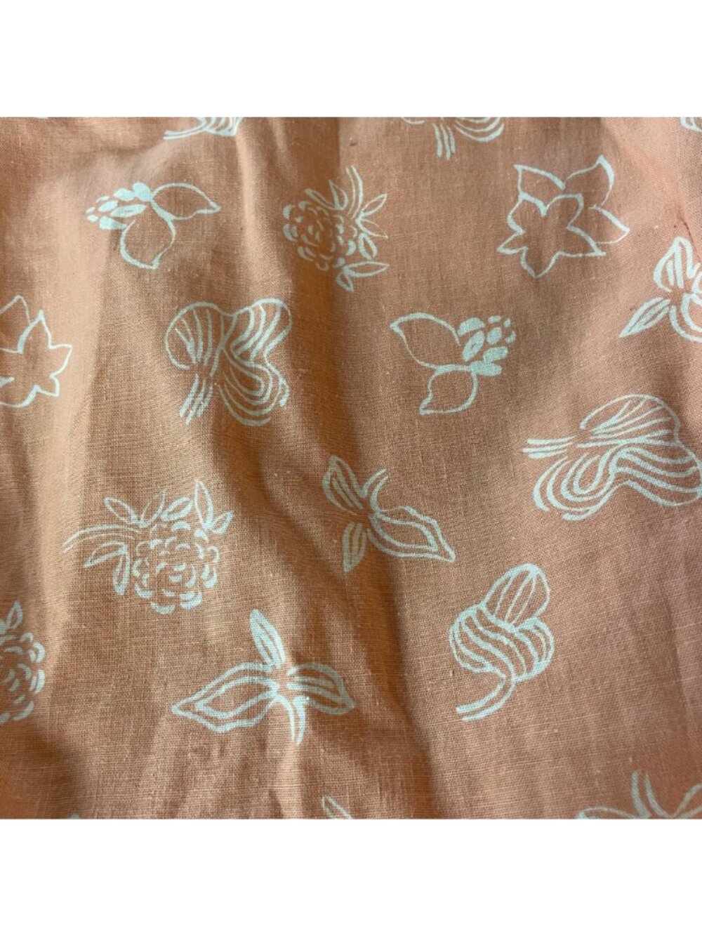 Marimekko Floral Apron Patch Pocket Square Neck Dress Sz 8 Resort Vacation - Picture 5 of 6